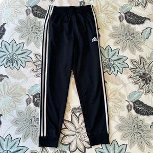 Adidas Boys Youth Athletic Track Pants Sweatpants Size Medium M (10-12) Black